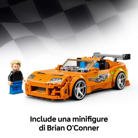 LEGO Speed Champions 77260 The Fast and The Furious Toyota Supra MK4, Macchina Giocattolo con Minifigure, Regalo STEM da 10+