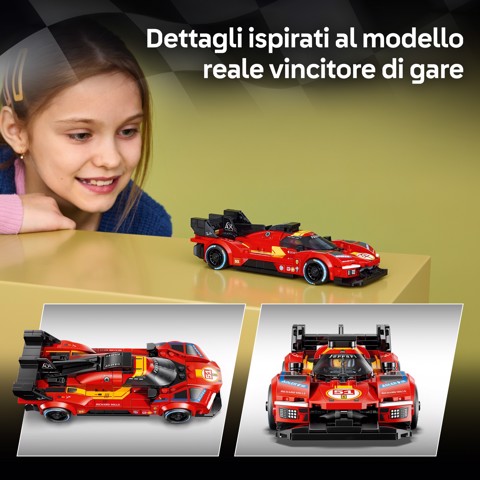 LEGO Speed Champions 77261 Ferrari 499P, Macchina Giocattolo STEM e Minifigure da Collezione, Regalo Sportivo per Bambini 9+
