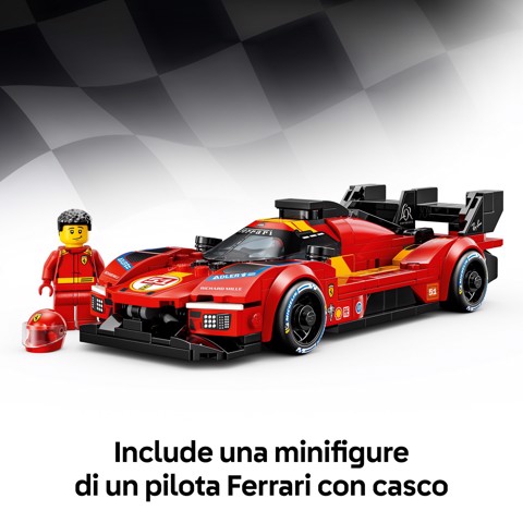 LEGO Speed Champions 77261 Ferrari 499P, Macchina Giocattolo STEM e Minifigure da Collezione, Regalo Sportivo per Bambini 9+
