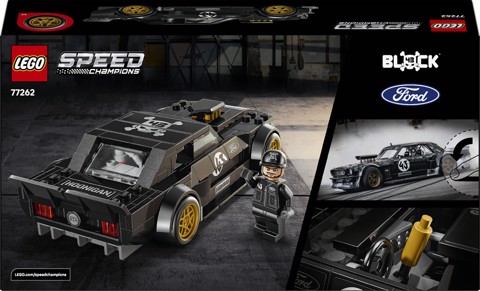 LEGO Speed Champions 77262 Ford Mustang ‘65 Hoonicorn V1 di Ken Block, Macchina Giocattolo con Minifigure, Regalo Bambini 9+