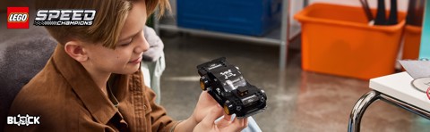 LEGO Speed Champions 77262 Ford Mustang ‘65 Hoonicorn V1 di Ken Block, Macchina Giocattolo con Minifigure, Regalo Bambini 9+