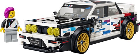 LEGO Speed Champions 77263 BMW M3 (E30), Macchina Giocattolo con Minifigure da Collezione, Regalo per Bambini e Fan da 9 Anni