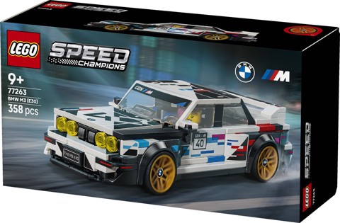LEGO Speed Champions 77263 BMW M3 (E30), Macchina Giocattolo con Minifigure da Collezione, Regalo per Bambini e Fan da 9 Anni