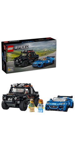 LEGO Speed Champions 77264 Jaguar Project 7 e Land Rover Defender, Set con 2 Macchine Giocattolo e 2 Minifigure, Regalo 10+