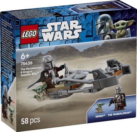 LEGO Star Wars 75436 Speeder Bike del Mandaloriano e di Grogu