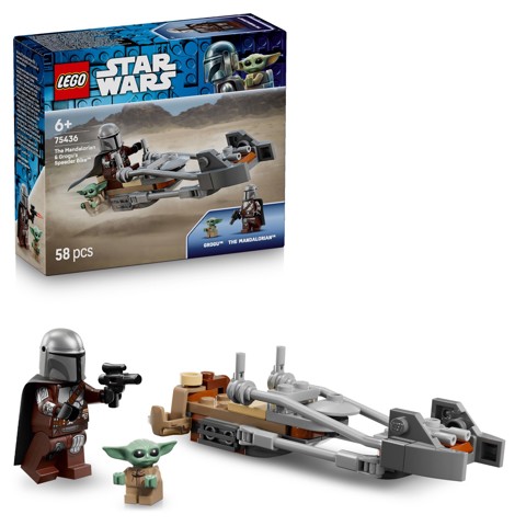 LEGO Star Wars 75436 Speeder Bike del Mandaloriano e di Grogu
