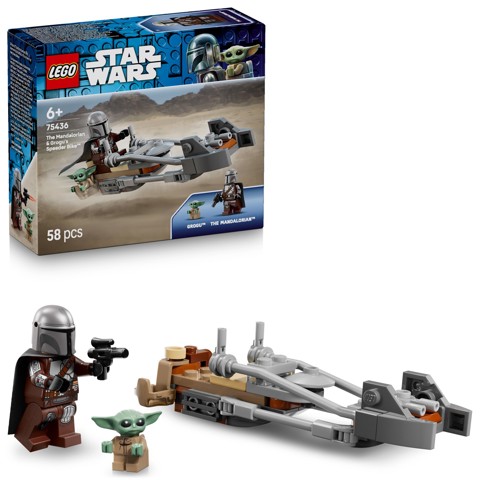LEGO Star Wars 75436 Speeder Bike del Mandaloriano e di Grogu