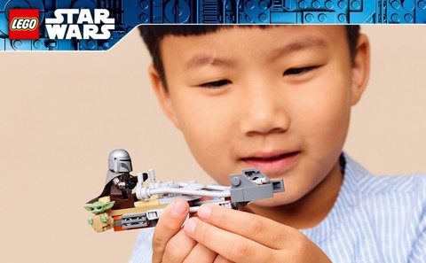 LEGO Star Wars 75436 Speeder Bike del Mandaloriano e di Grogu