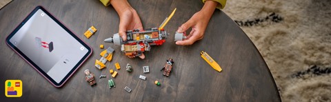 LEGO Star Wars 75437 Speeder di Cobb Vanth, Giocattolo con Minifigure di Cobb Vanth e Cad Bane, con Blaster e Jetpack, da 7+