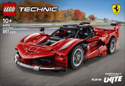 LEGO Technic 42212 Ferrari FXX K, Motore V12 con Pistoni Mobili