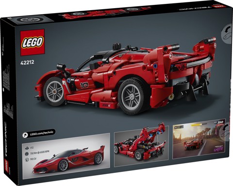 LEGO Technic 42212 Ferrari FXX K, Macchina Giocattolo da Esposizione con Motore V12 con Pistoni Mobili, Idea Regalo 10+ Anni