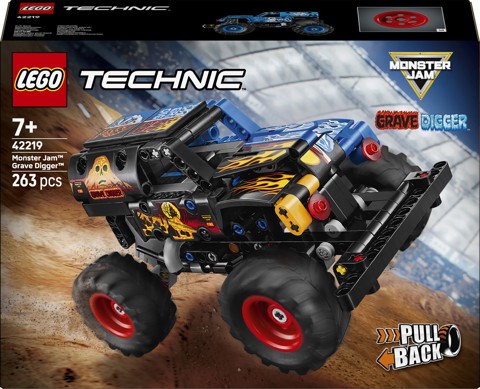 LEGO Technic 42219 Monster Jam Grave Digger Fuoco e Ghiaccio