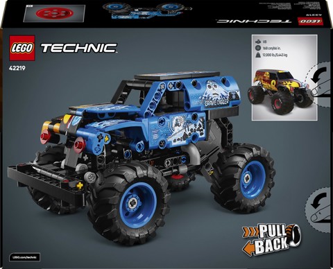 LEGO Technic 42219 Monster Jam Grave Digger Fuoco e Ghiaccio