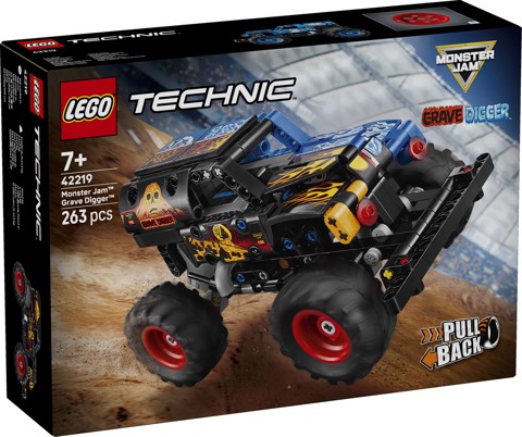 LEGO Technic 42219 Monster Jam Grave Digger Fuoco e Ghiaccio