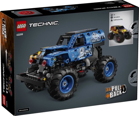 LEGO Technic 42219 Monster Jam Grave Digger Fuoco e Ghiaccio