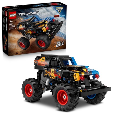 LEGO Technic 42219 Monster Jam Grave Digger Fuoco e Ghiaccio