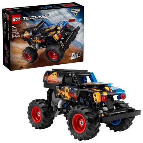 LEGO Technic 42219 Monster Jam Grave Digger Fuoco e Ghiaccio