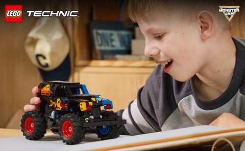 LEGO Technic 42219 Monster Jam Grave Digger Fuoco e Ghiaccio