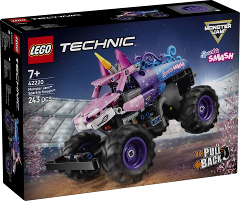 LEGO Technic 42220 Monster Jam Sparkle Smash a Retrocarica