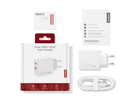 Lenovo G0A6065WEU Caricabatterie per dispositivi mobili Universale Bianco AC Interno