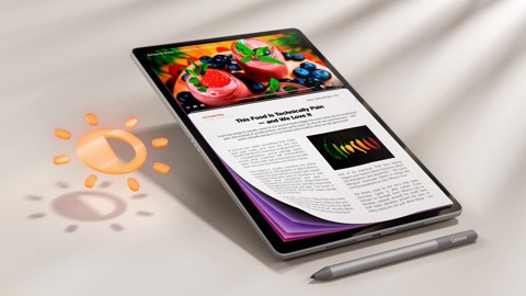 Lenovo Idea Tab Plus - Display 12.1" 2.5K (2560x1600) IPS 800nits 90Hz - CPU MediaTek Dimensity 6400 - RAM 8GB - Memoria 256GB UFS - Grafica ARM Mali G57 MC2 - Connettività WiFi Slot MicroSD - Android 15 - Tab Pen Inclusi
