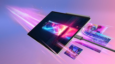 Lenovo Idea Tab Pro Gen 2 - Display 13" 3.5K (3504x2190) LTPS 800nits 144Hz - CPU Qualcomm Snapdragon 8s Gen4 - RAM 12GB - Memoria 256GB UFS - Grafica Qualcomm Adreno 825 - Connettività WiFi Slot MicroSD - Android 16 - Tab Pen Plus Inclusi