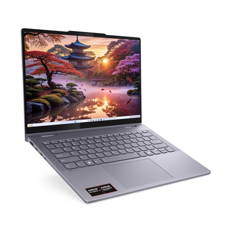 Lenovo IdeaPad | Notebook 5 2-in-1 | Display 14.0'' WUXGA (1920x1200) Touch | Processore AMD RYZEN AI 5 330 | Memoria RAM 8GB | Memoria SSD 512GB | Scheda grafica Integrata | Sistema Operativo WINDOWS 11 HOME | LUNA GREY | Caricatore NON incluso
