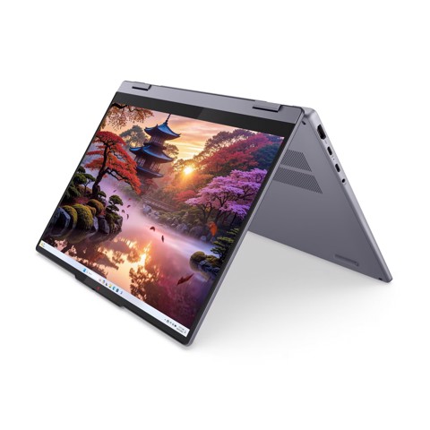Lenovo IdeaPad | Notebook 5 2-in-1 | Display 14.0'' WUXGA (1920x1200) Touch | Processore AMD RYZEN AI 5 330 | Memoria RAM 8GB | Memoria SSD 512GB | Scheda grafica Integrata | Sistema Operativo WINDOWS 11 HOME | LUNA GREY | Caricatore NON incluso