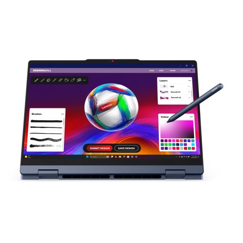 Lenovo IdeaPad | Notebook 5 2-in-1 | Display 14.0'' WUXGA (1920x1200) Touch | Processore INTEL CORE U5 322 | Memoria RAM 16GB | Memoria SSD 512GB | Scheda grafica Integrata | Sistema Operativo WINDOWS 11 HOME | COSMIC_BLUE | Caricatore NON incluso