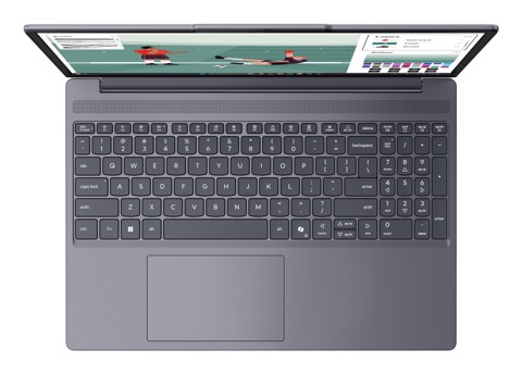 Lenovo IdeaPad | Notebook Slim 3 | Display 15.3'' WUXGA (1920x1200) | Processore INTEL Core 3 304 | Memoria RAM 8GB | Memoria SSD 256GB | Scheda grafica Integrata | Sistema Operativo WINDOWS 11 HOME | LUNA_GREY | Caricatore NON incluso