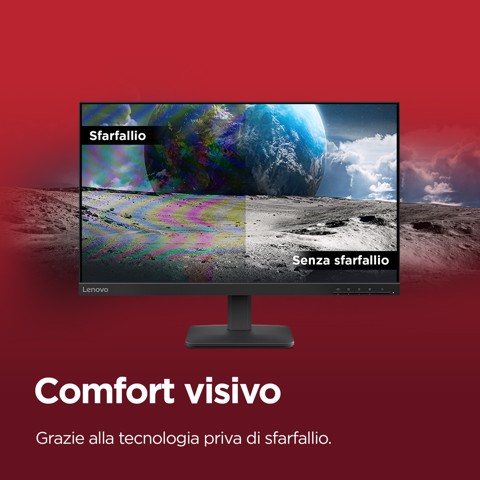 Lenovo L24-4e - Monitor 23.8" IPS Flat FHD 1920x1080 0 100Hz 4ms - 1xHDMI 1.4 + 1xVGA - Stand Tilt Cavo HDMI incluso
