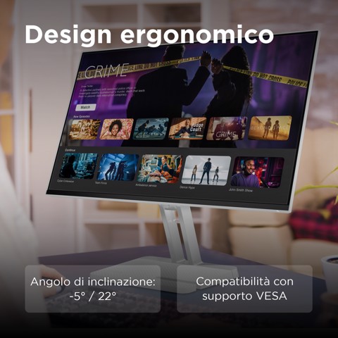 Lenovo L24i-4A - Monitor 23.8" IPS Flat FHD 1920x1080 0 100Hz 1ms - Speakers 1xHDMI 1.4 + 1xVGA - Stand Tilt Cavo HDMI incluso
