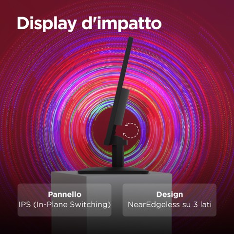 Lenovo L27-4e - Monitor 27" IPS Flat FHD 1920x1080 0 100Hz 4ms - 1xHDMI 1.4 + 1xVGA - Stand Tilt Cavo HDMI incluso