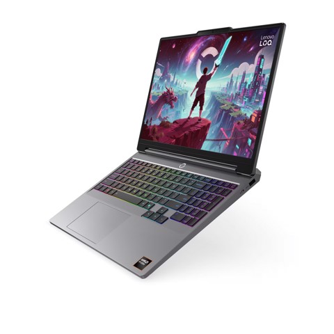 Lenovo LOQ | Notebook Gaming | Display 15.3'' WUXGA (1920x1200) | Processore AMD Ryzen 7 250 | Memoria RAM 16GB | Memoria SSD 512GB | Scheda Grafica NVIDIA RTX 5050 8GB | Sistema Operativo WINDOWS 11 HOME | LUNA GREY | Caricatore incluso