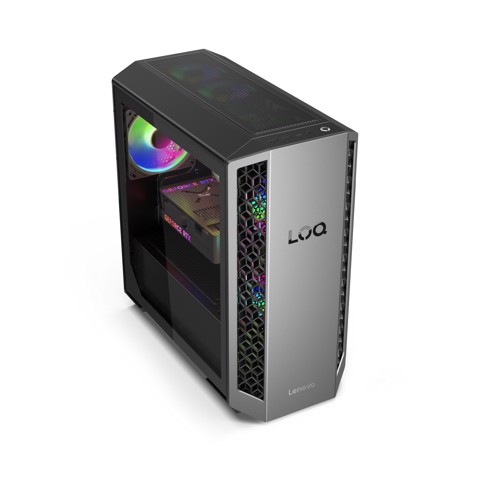 Lenovo LOQ Desktop Gaming Tower | Processore AMD Ryzen 7 8745HX | memoria RAM 16GB | Memoria SSD 1TB | Scheda Grafica NVIDIA RTX 5060 8GB | Sistema Operativo Windows 11 Home | 26L_LUNA_GREY