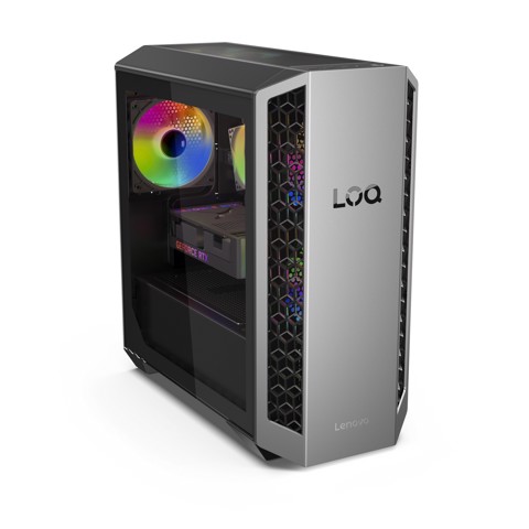Lenovo LOQ Desktop Gaming Tower | Processore AMD Ryzen 7 8745HX | memoria RAM 16GB | Memoria SSD 1TB | Scheda Grafica NVIDIA RTX 5060 8GB | Sistema Operativo Windows 11 Home | 26L_LUNA_GREY