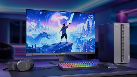 Lenovo LOQ | Desktop Gaming Tower | Processore INTEL Core 7 230H | memoria RAM 16GB | Memoria SSD 512GB | Scheda Grafica NVIDIA RTX 5050 8GB | Sistema Operativo Windows 11 Home | 17L LUNA GREY