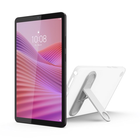 Lenovo Tab One - Display 8.7" HD (1340x800) IPS 480nits 60Hz - CPU MediaTek Helio G85 - RAM 4GB - Memoria 64GB eMMC - Grafica ARM Mali G52 MC2 - Connettività WiFi Slot MicroSD - Android 14 - Clear Case Inclusi