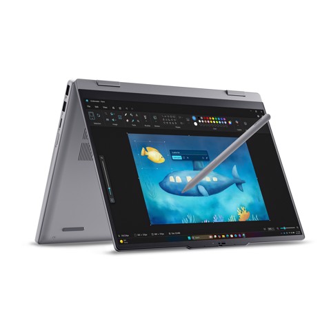 Lenovo ThinkBook 14 2-in-1 G6 IPL Copilot+ PC Intel Core Ultra 7 355 Ibrido (2 in 1) 35,6 cm (14") Touch screen WUXGA 16 GB DDR5-SDRAM 512 GB SSD Wi-Fi 7 (802.11be) Windows 11 Pro Grigio Italiano