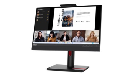 Lenovo ThinkCentre Tiny-In-One 22 Gen 5 Monitor PC 54,6 cm (21.5") 1920 x 1080 Pixel Full HD LED Nero