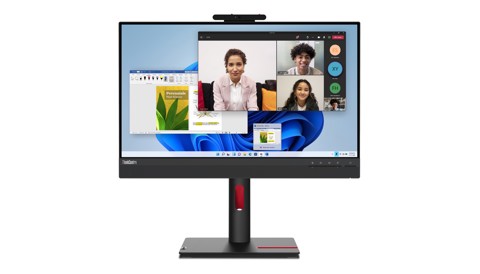Lenovo ThinkCentre Tiny-In-One 24 Gen 5 Monitor PC 60,5 cm (23.8") 1920 x 1080 Pixel Full HD LED Touch screen Nero
