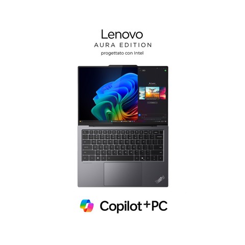 Lenovo ThinkPad X9-14 Gen 1 Copilot+ PC Intel Core Ultra 7 258V Computer portatile 35,6 cm (14") WUXGA 32 GB LPDDR5x-SDRAM 1 TB SSD Wi-Fi 7 (802.11be) Windows 11 Pro Grigio QWERTY Italiano