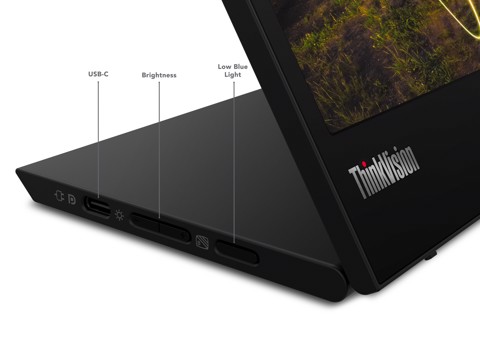 Lenovo ThinkVision M15 Monitor PC 39,6 cm (15.6") 1920 x 1080 Pixel Full HD LED Nero