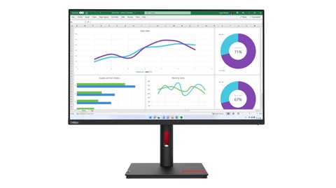 Lenovo ThinkVision T32h-30 Monitor PC 80 cm (31.5") 2560 x 1440 Pixel Quad HD LED Nero