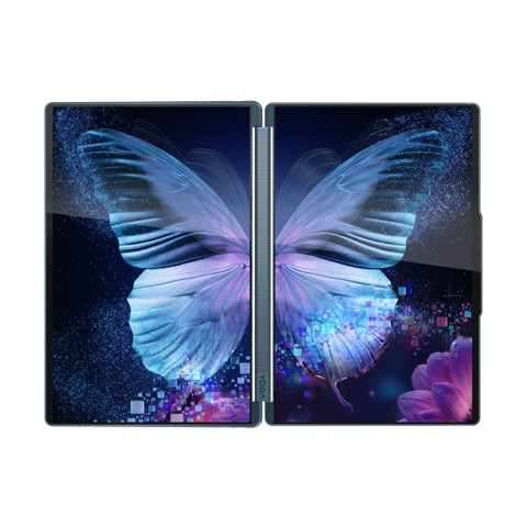 Lenovo Yoga Book 9 14IAH10 Intel Core Ultra 7 255H Ibrido (2 in 1) 35,6 cm (14") Touch screen 2.8K 32 GB LPDDR5x-SDRAM 1 TB SSD Wi-Fi 7 (802.11be) Windows 11 Home Colore foglia di tè Italiano