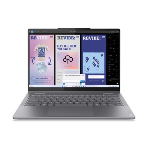 Lenovo Yoga | Notebook 7 | Display 14.0'' WUXGA (1920x1200) OLED | Processore INTEL Ultra 5 226V | Memoria RAM 16GB | Memoria SSD 512GB | Scheda grafica Integrata | Sistema Operativo Windows 11 Home | LUNA_GREY | Caricatore NON incluso