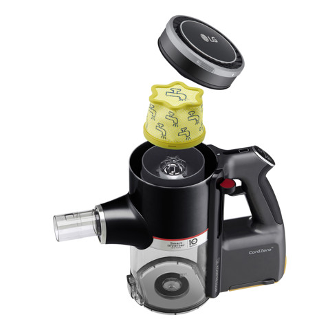 LG Aspirapolvere A9K-ULTRA1B Scopa Elettrica Senza Sacchetto Senza Filo 200W Doppia Batteria - Nero