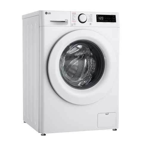 LG D2R3S08NSWW Lavasciuga slim 8/5kg AI DD, Classe E, 1200 giri, AI Wash, Vapore