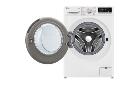 LG D4R7011TSWG lavasciuga Libera installazione Caricamento frontale Nero, Bianco D