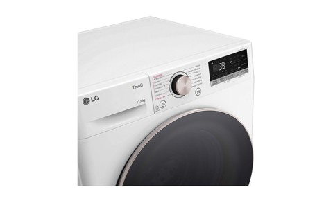 LG D4R7011TSWG lavasciuga Libera installazione Caricamento frontale Nero, Bianco D
